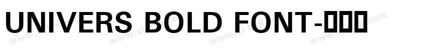 UNIVERS BOLD FONT字体转换